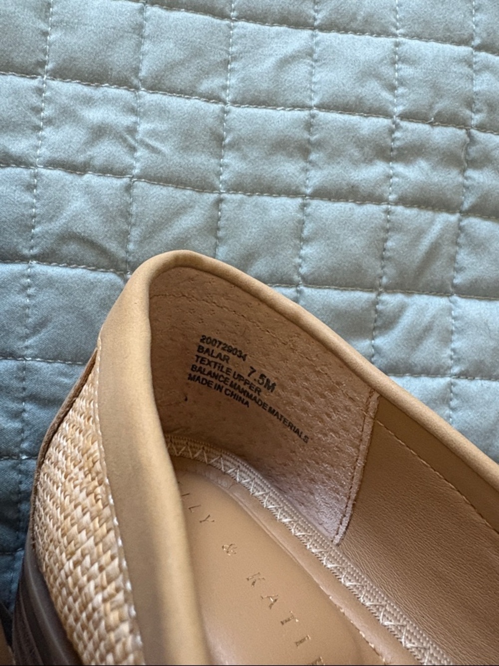 Kelly & Katie Natural Woven Penny Loafers - Picture 3 of 9